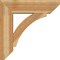 Ekena Millwork Thorton Slat Rough Sawn Bracket w/ Offset Brace, Western Red Cedar, 8"W x 28"D x 28"H BKT0806X28X28THR06RWR - alternate 3